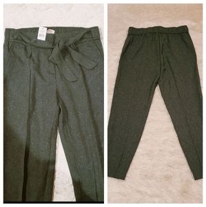 LOFT Green Ankle Pants
